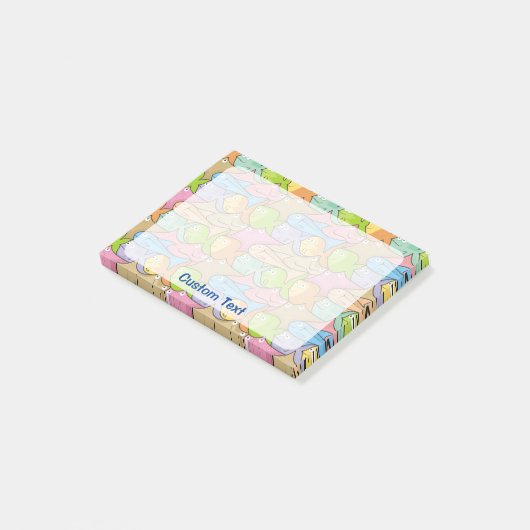 Vissen Cartoon Post-it® Notes (Schuin)
