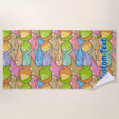 Vissen cartoon strandlaken (Voorkant)