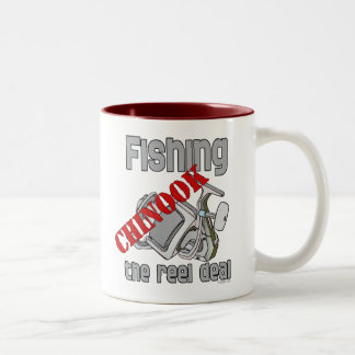 Vissen Chinook Salmon The Reel Deal Vist Tweekleurige Koffiemok