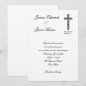 Vissen Christelijke uitnodiging voor een dwars-bru (Voorkant / Achterkant)