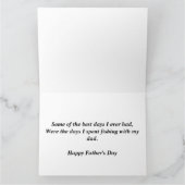 Vissen Dad Vaderdag Kaart (Binnen)