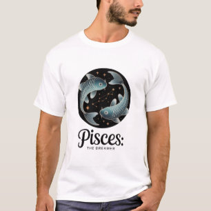 Vissen De Dromer Zodiac Sterrenbeeld Esthetiek T-shirt
