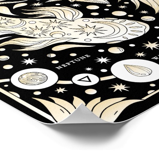 Vissen: De droomwevende sterrenzweefster Poster (Hoek)