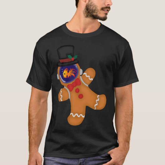 Vissen de Gemberkoekman T-shirt (Voorkant)