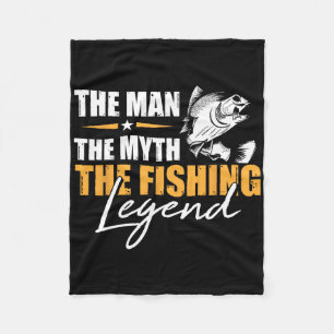 Vissen De Man Mythe Legende Visser Cool Visser  Fleece Deken
