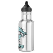 Vissen De vis blauw drink fles (Rechts)