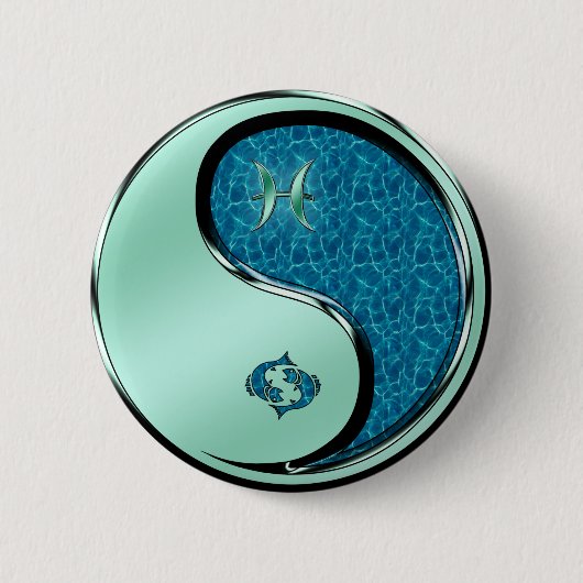 Vissen de Vis Ronde Button 5,7 Cm (Voorkant)