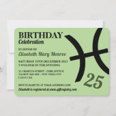 Vissen, de vis, sterrenbeeld dierenriem, verjaarda kaart (Voorkant)