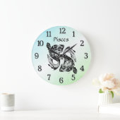 Vissen de Vis Zodiac Klok Groen (Huis)