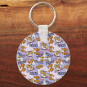 Vissen de vis Zodiac teken hemels ontwerp Sleutelhanger (Achterkant)