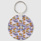 Vissen de vis Zodiac teken hemels ontwerp Sleutelhanger (Achterkant)