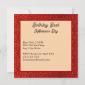 Vissen de vis Zodiac teken Verjaardagsfeest Kaart (Achterkant)