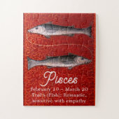 Vissen de vis Zodiac teken Verjaardagsfeest Legpuzzel (Verticaal)