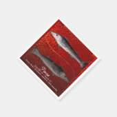 Vissen de vis Zodiac teken Verjaardagsfeest Servet (Hoek)