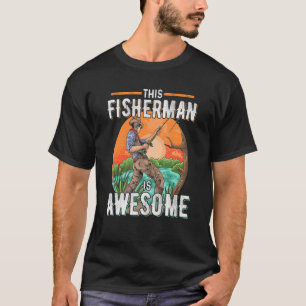 Vissen Deze Visser Is Geweldig Visjacht T-shirt