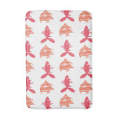 Vissen die grafisch roze bleekmiddel zwemmen op el badmat (Voorkant Verticaal)