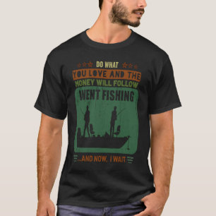 Vissen Doe Wat Je Leuk Vind  Dames Heren Warm Viss T-shirt
