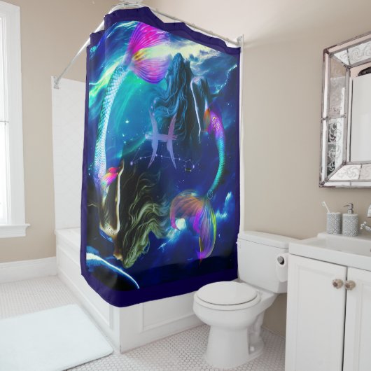 Vissen Douchegordijn (In situ)