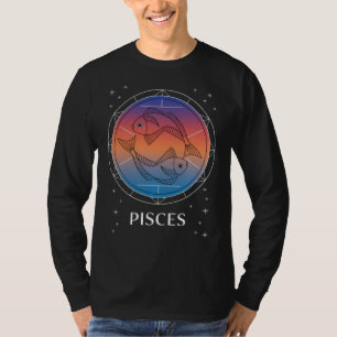 Vissen Dromen Kleurrijke Hemelse Vissen Zodiac T-shirt