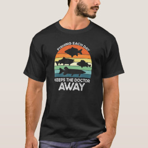Vissen Elke Dag - De Karper Baars Forel En Snoek T-shirt