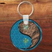 Vissen en Aardaap Sleutelhanger (Voorkant)