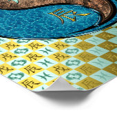 Vissen en aarde draak poster (Hoek)