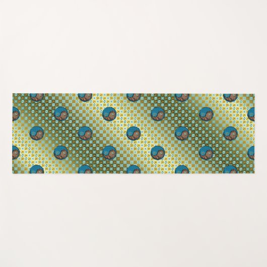 Vissen en aarde draak yogamat (Voorkant (horizontaal))