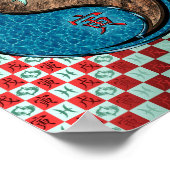 Vissen en aarde tijger poster (Hoek)