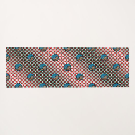 Vissen en aarde tijger yogamat (Achterkant (horizontaal))