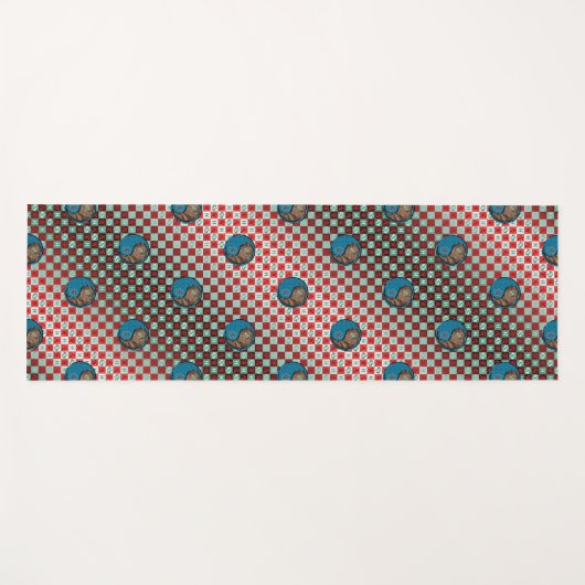 Vissen en aarde tijger yogamat (Voorkant (horizontaal))