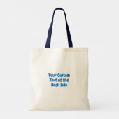 Vissen en aas in Love Canvas tas (Achterkant)