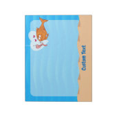 Vissen en aas in Love Notitieblok (Linkerzijde)