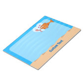 Vissen en aas in Love Notitieblok (Schuin)