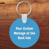 Vissen en aas in Love Sleutelhanger (Achterkant)