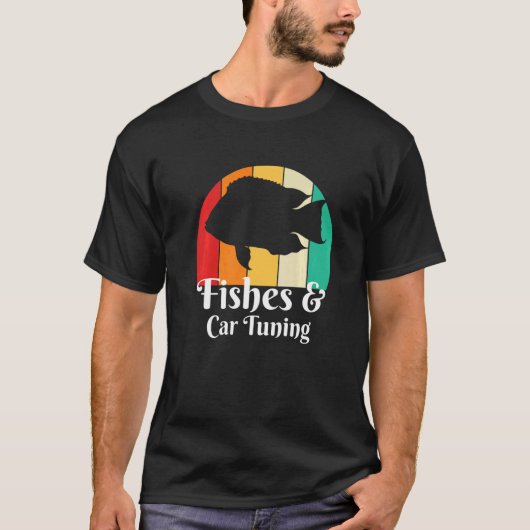 Vissen En Auto Tuning Auto Tuner T-shirt (Voorkant)
