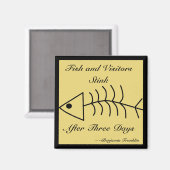 Vissen en bezoekers Stink Magnet (Voorkant / Achterkant)