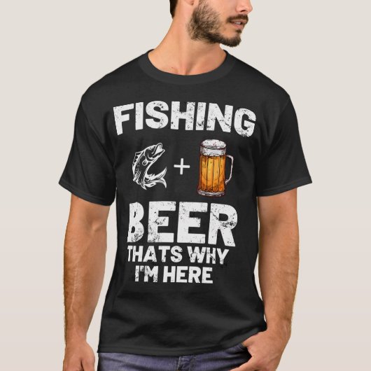 Vissen En Bier T-shirt (Voorkant)