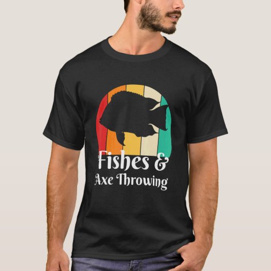 Vissen En Bijlwerpen T-shirt (Voorkant)