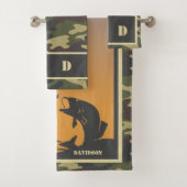 Vissen en Camo Bad Handdoek (Insitu)