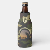 Vissen en Camo Flesjeskoeler (Fles Voorkant)
