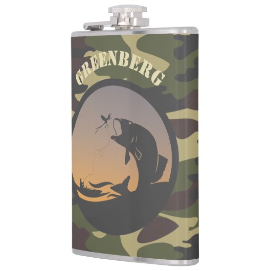 Vissen en Camo Heupfles (Links)