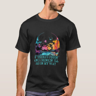 Vissen en Drinken Grappige Vis Humor Visser B T-shirt