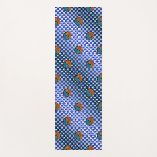 Vissen en houtossen yogamat (Voorkant)