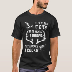 Vissen En Jagen Herten Eend Jachtopzichters Visse T-shirt