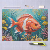 Vissen en Koraal Acrylschildering Tissuepapier (Craft)