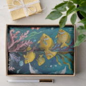 Vissen en Koraal Acrylschildering Tissuepapier (Geschenk)