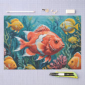 Vissen en Koraal Acrylschildering Tissuepapier (Craft)