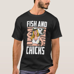 Vissen en kuikens Zeilboot Sailboa T-shirt