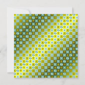 Vissen en metalen aap kaart (Achterkant)