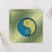 Vissen en metalen draak kaart (Voorkant / Achterkant in situ)